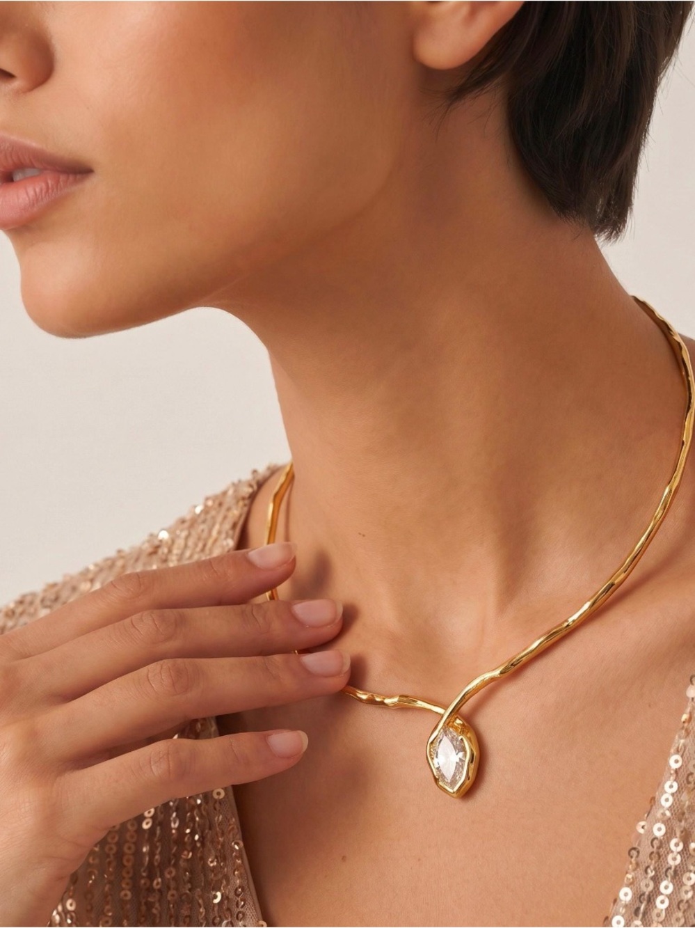 ALEXIS BITTAR • Asterales floating collar necklace
